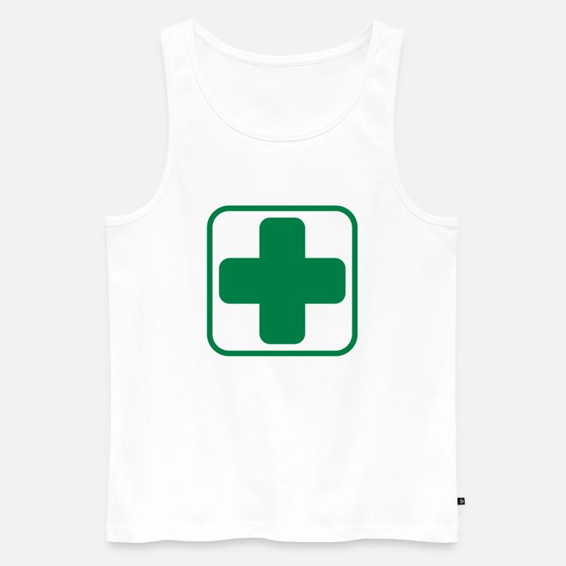 Help App 2 Frame Boarder - Männer Premium Bio Tank Top - Weiß