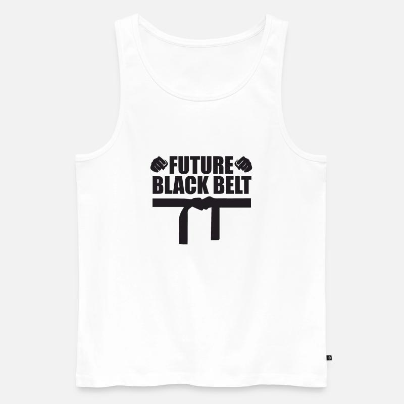 Kampfkunst Future Black Belt Geschenkidee - Männer Premium Bio Tank Top - Weiß