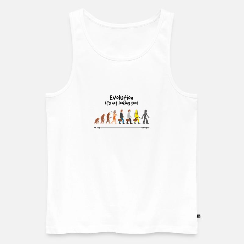 Evolution Es sieht nicht gut aus - Männer Premium Bio Tank Top - Weiß