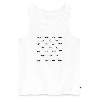 Halloween Bats Bundle 02 - Men's Premium Organic Tank Top - white - Front - AI Model Male 178 light (178cm)