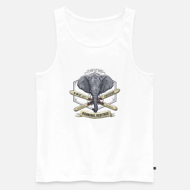 Hannibal Erbe - Männer Premium Bio Tank Top - Weiß