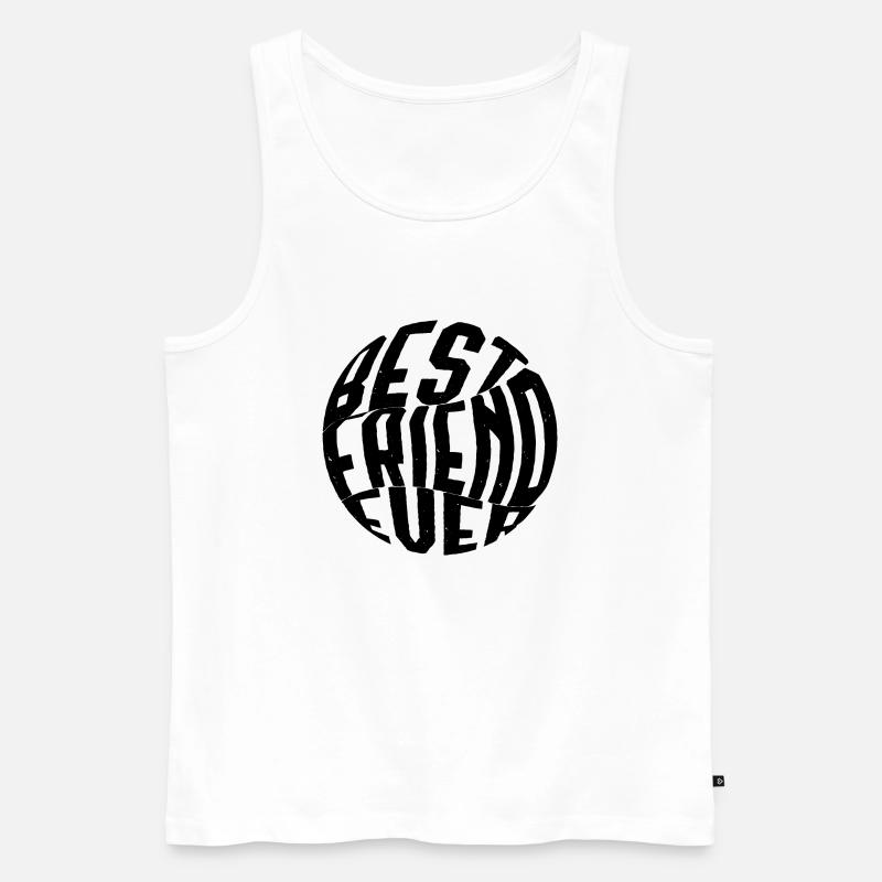 Bester Freund aller Zeiten. - Männer Premium Bio Tank Top - Weiß