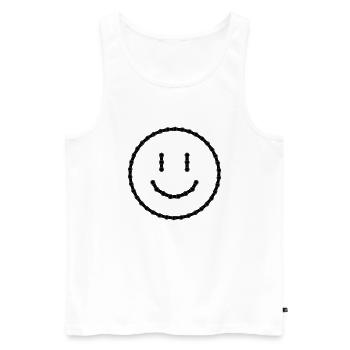 Would have had bicycle chain 20 - Men's Premium Organic Tank Top - white - Front - AI Model Male 178 light (178cm)