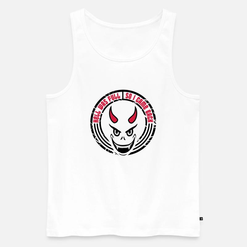l’enfer était plein Citation - Débardeur bio Premium Homme - blanc