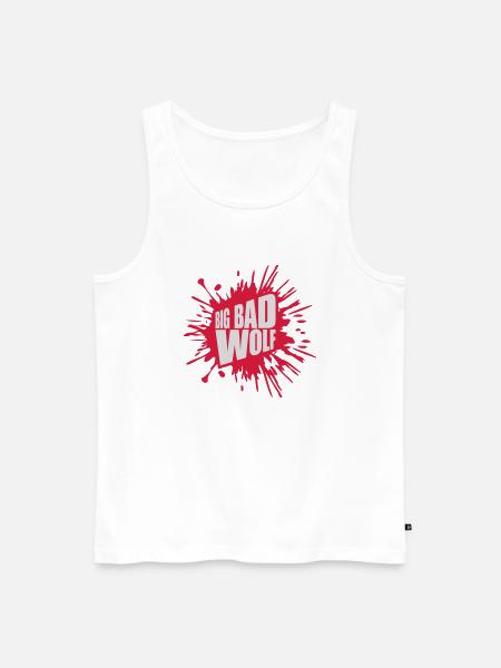 big bad wolf quote - Men's Premium Organic Tank Top - white