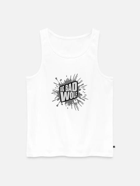 big bad wolf quote - Men's Premium Organic Tank Top - white
