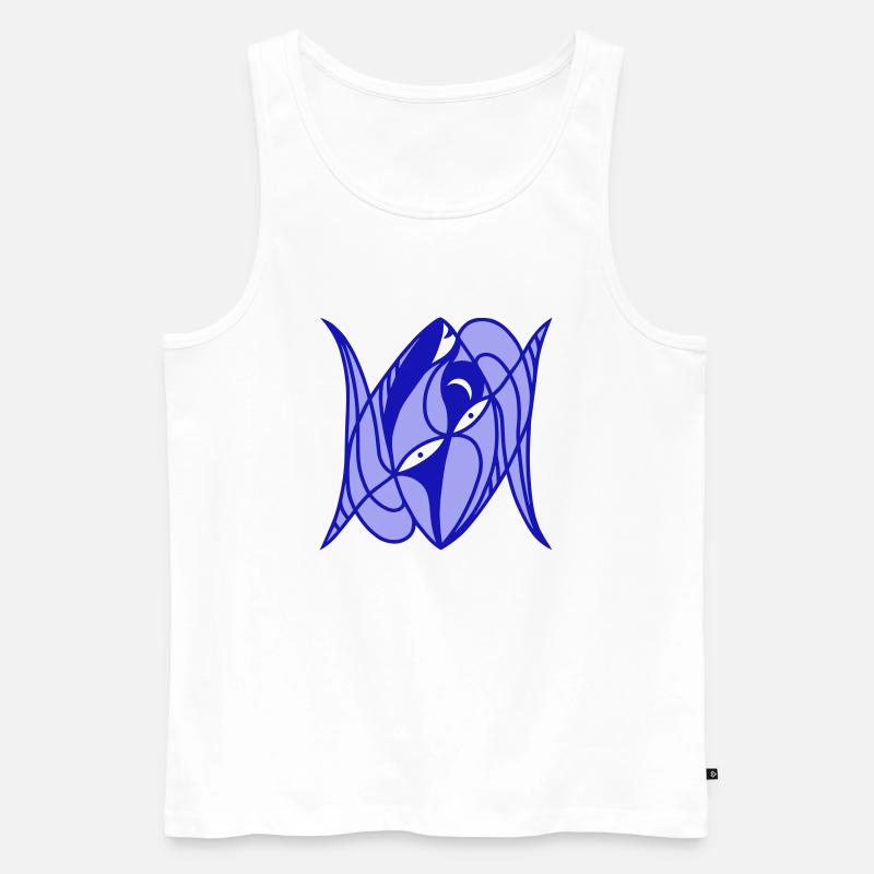 Metamorphose. Evolutionäre Verwandlung - Männer Premium Bio Tank Top - Weiß