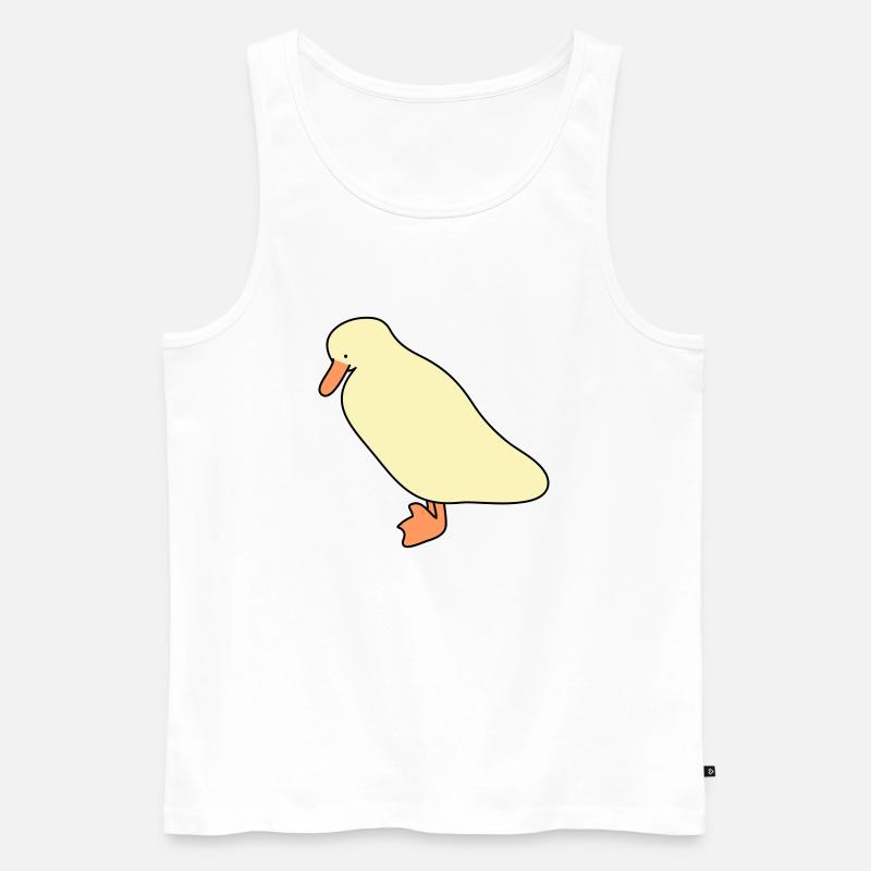 Ente 5 - Männer Premium Bio Tank Top - Weiß