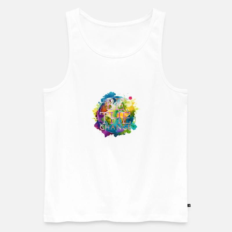 Sei die Veränderung - Männer Premium Bio Tank Top - Weiß