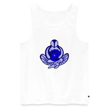 Goal. Success, motivation and concentration - Men's Premium Organic Tank Top - white - Front - AI Model Male 178 light (178cm)