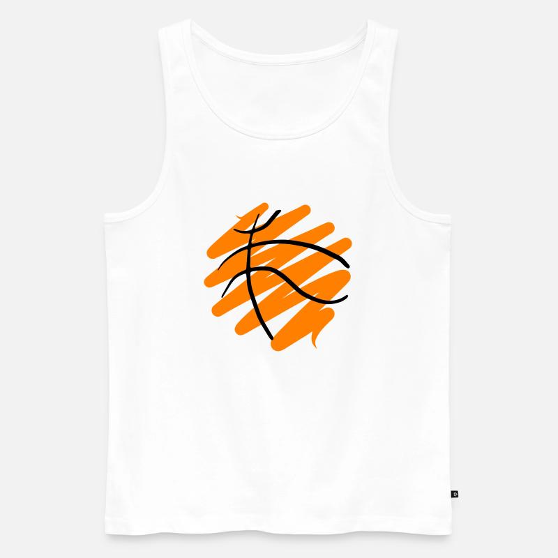 Basketball 62 - Männer Premium Bio Tank Top - Weiß
