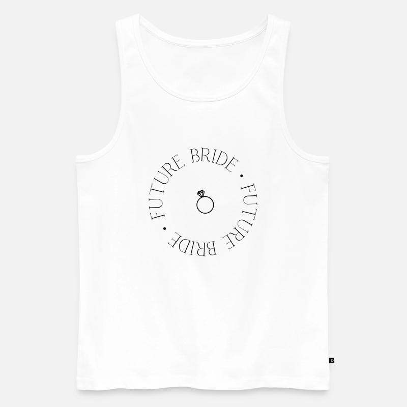 Future Bride - Männer Premium Bio Tank Top - Weiß