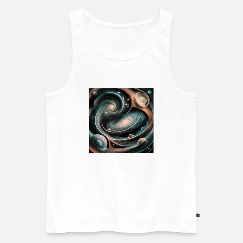 Conception de l’IA de l’univers - Débardeur bio Premium Homme - blanc