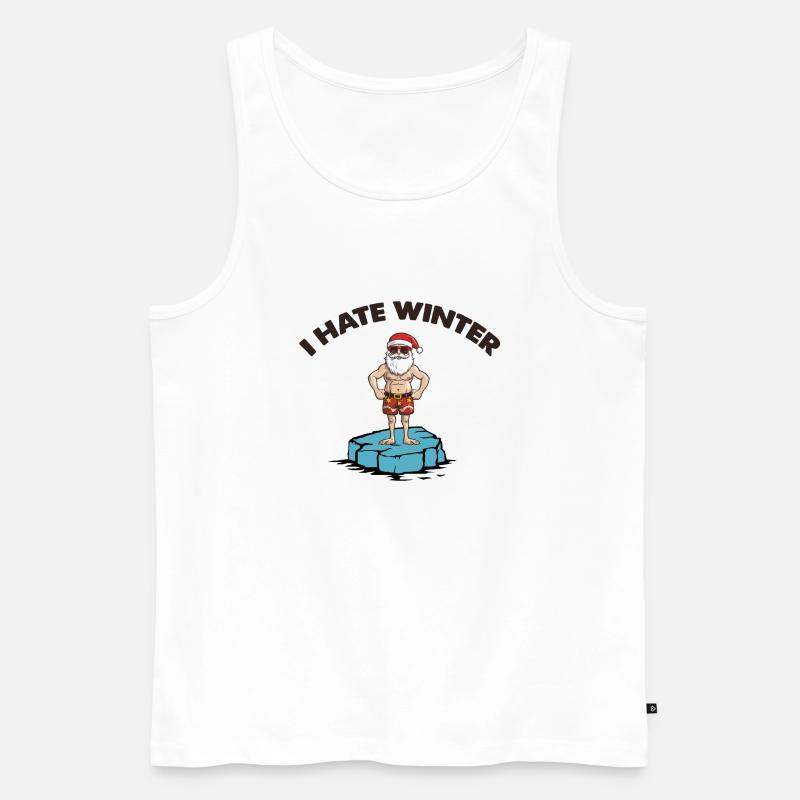 weihnachtsmann eisscholle winter - Männer Premium Bio Tank Top - Weiß