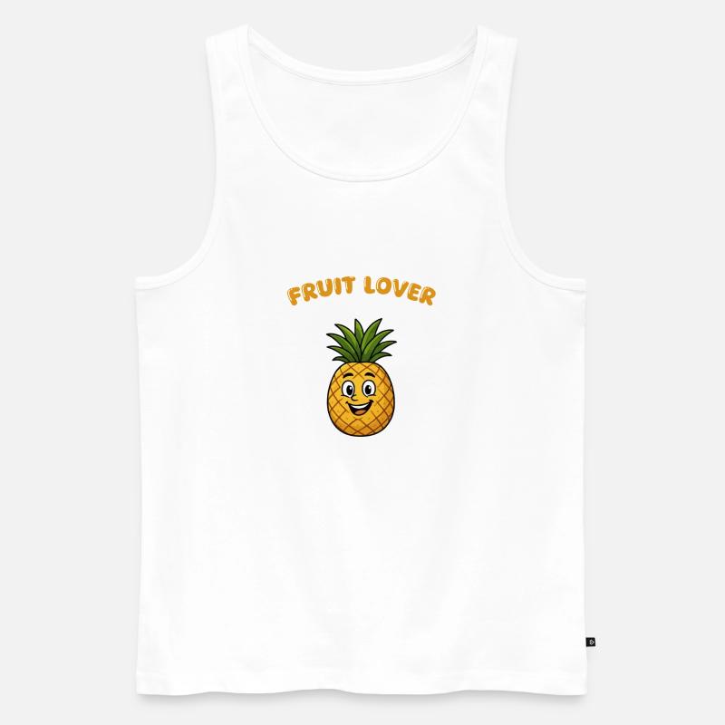 ananas - Männer Premium Bio Tank Top - Weiß