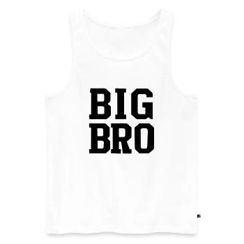 große Brücke - Männer Premium Bio Tank Top - Weiß - Vorne - Michal (187cm)