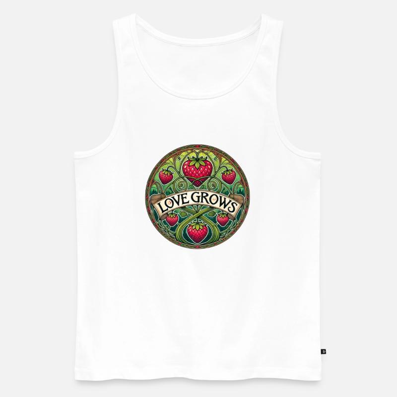 Liebe wächst - Männer Premium Bio Tank Top - Weiß