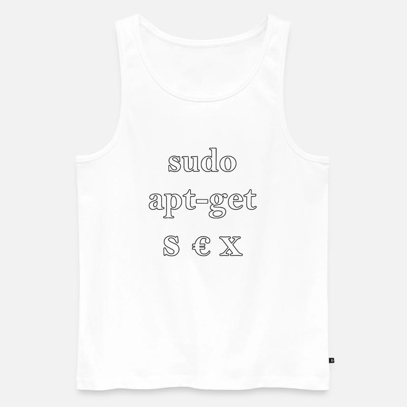 sudo apt-get S€X - Männer Premium Bio Tank Top - Weiß