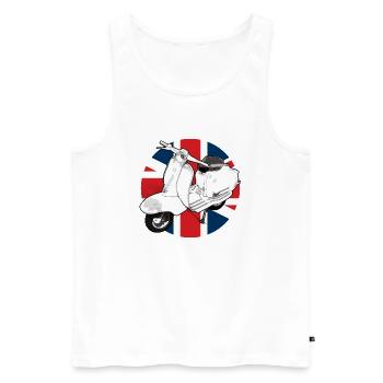MOD - Men's Premium Organic Tank Top - white - Front - Michal (187cm)