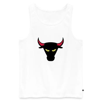bull corrida - Débardeur bio Premium Homme - blanc - Devant - AI Model Male 178 light (178cm)
