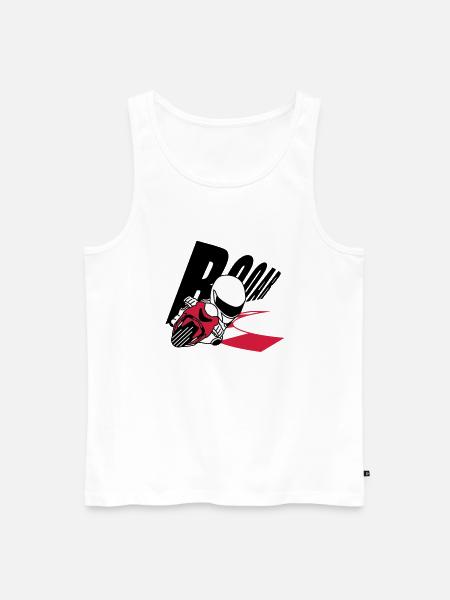 MOTO GP ROAR - Men's Premium Organic Tank Top - white