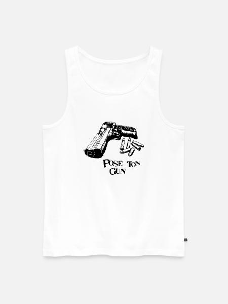 Put your gun NT ... - Men's Premium Organic Tank Top - white