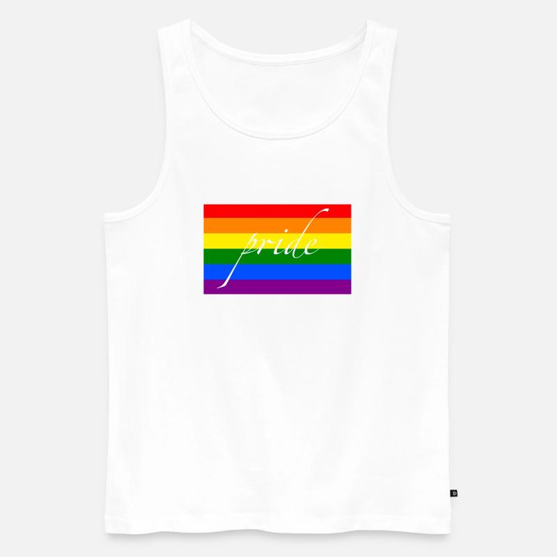 Pride flag - Männer Premium Bio Tank Top - Weiß