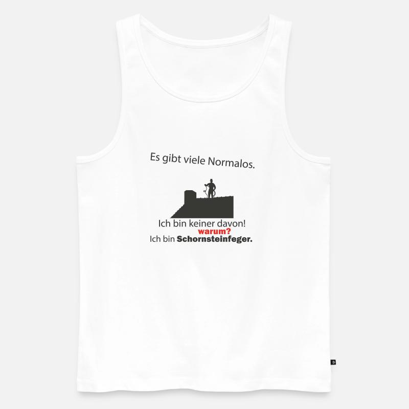 Schornsteinfeger - Männer Premium Bio Tank Top - Weiß