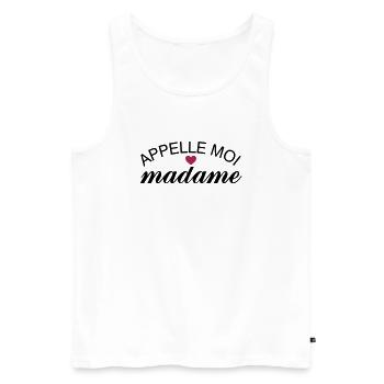Appelle Moi Madame - Débardeur bio Premium Homme - blanc - Devant - Michal (187cm)