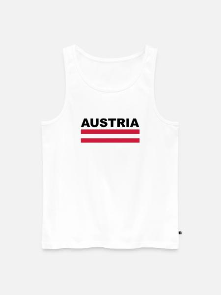 Austria Austria flag gift - Men's Premium Organic Tank Top - white