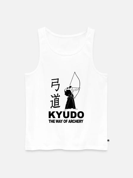 Kyudo - Japanese archery - Men's Premium Organic Tank Top - white