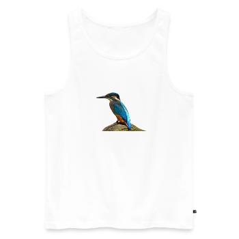 Fischervogel - Männer Premium Bio Tank Top - Weiß - Vorne - Michal (187cm)