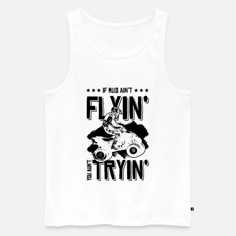 freestyle Quad Quadfahrer - Männer Premium Bio Tank Top - Weiß