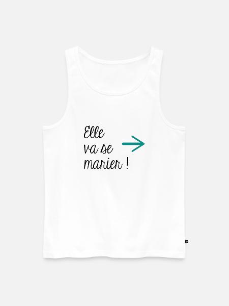 She will get married ! - Men's Premium Organic Tank Top - white