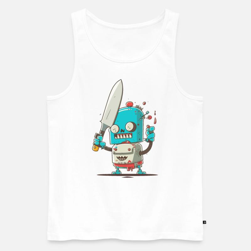 Einen Sturm kochen - Männer Premium Bio Tank Top - Weiß