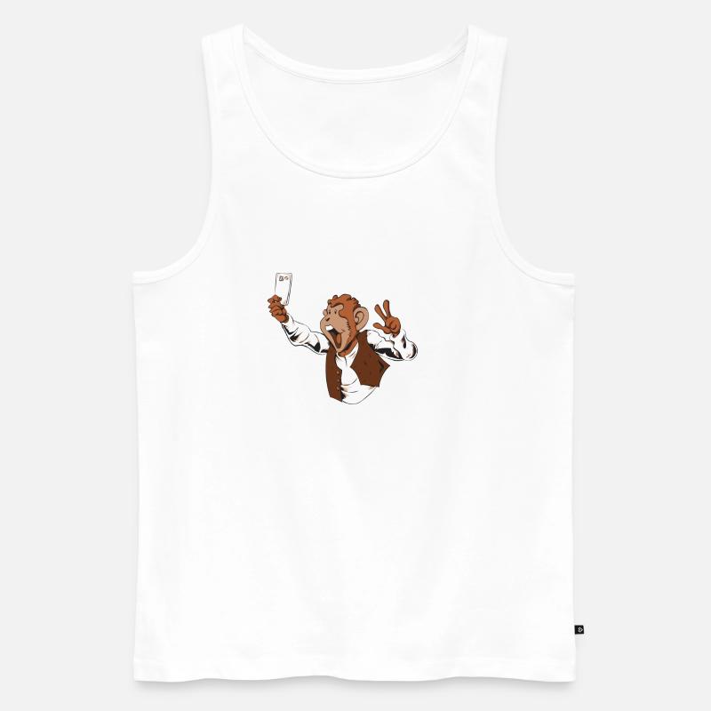 MonoCool - Männer Premium Bio Tank Top - Weiß
