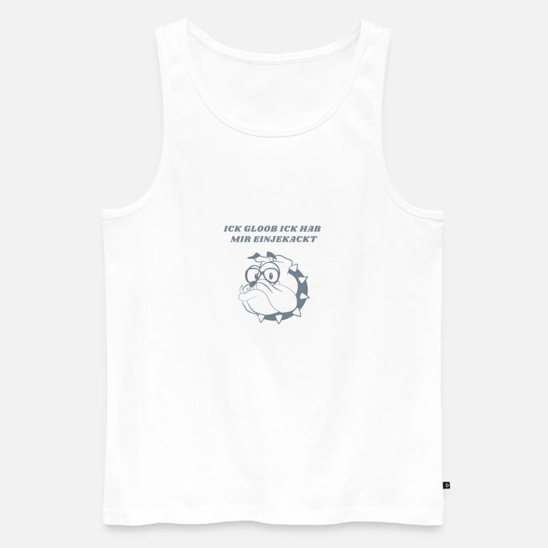 Ich scheiß mich ein! - Männer Premium Bio Tank Top - Weiß