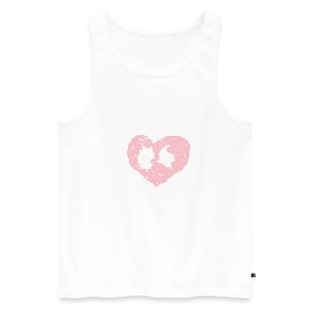 Germany Colombia - Männer Premium Bio Tank Top - Weiß - Vorne - Michal (187cm)
