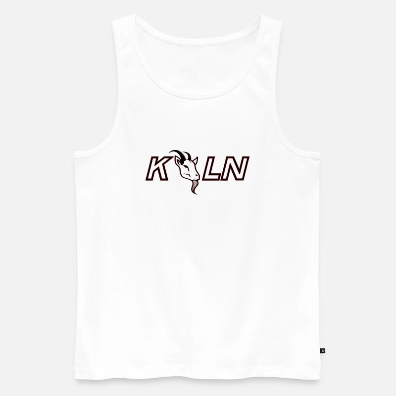 Geißbock Köln - Männer Premium Bio Tank Top - Weiß