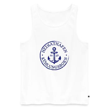 Heimathafen Kühlungsborn 1938 Andenken Geschenk - Männer Premium Bio Tank Top - Weiß - Vorne - Michal (187cm)