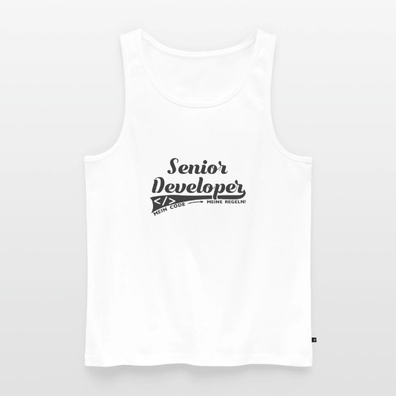 Senior Developer Software Developer Gift Nerd Men's Premium Organic Tank Top