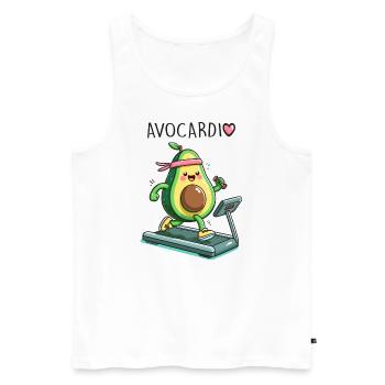 Avocardio - Männer Premium Bio Tank Top - Weiß - Vorne - Michal (187cm)
