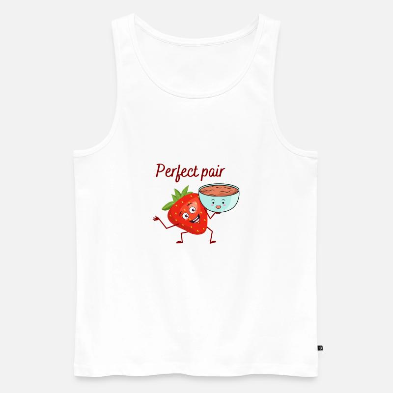 Perfektes Paar - Männer Premium Bio Tank Top - Weiß