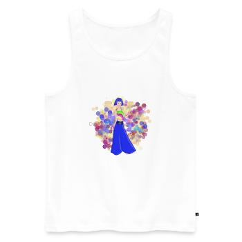 Dance2Trance - Sweet Dreams - Men's Premium Organic Tank Top - white - Front - AI Model Male 178 light (178cm)