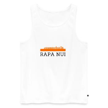 RAPA NUI - Easter Island Hermes - Creafant - Men's Premium Organic Tank Top - white - Front - AI Model Male 178 light (178cm)