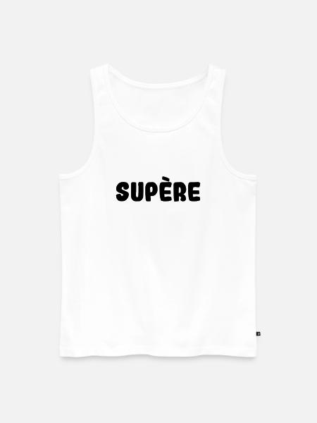 Supère papa super - Débardeur bio Premium Homme - blanc