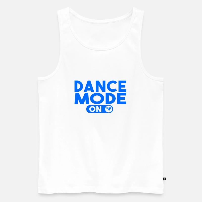 Tanzmode auf - Männer Premium Bio Tank Top - Weiß