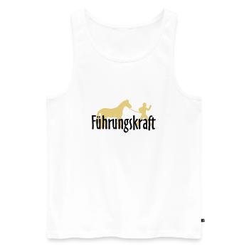 fuehrungskraft1 - Männer Premium Bio Tank Top - Weiß - Vorne - AI Model Male 178 light (178cm)