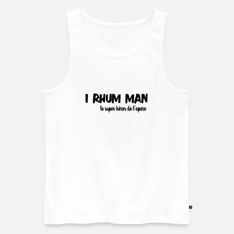 Ich rum Mann - Männer Premium Bio Tank Top - Weiß