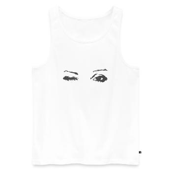 zwinker - Männer Premium Bio Tank Top - Weiß - Vorne - AI Model Male 178 light (178cm)